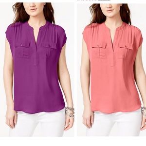 INC 💜 BUNDLE of 2 utility tops! Excellent NWOT
